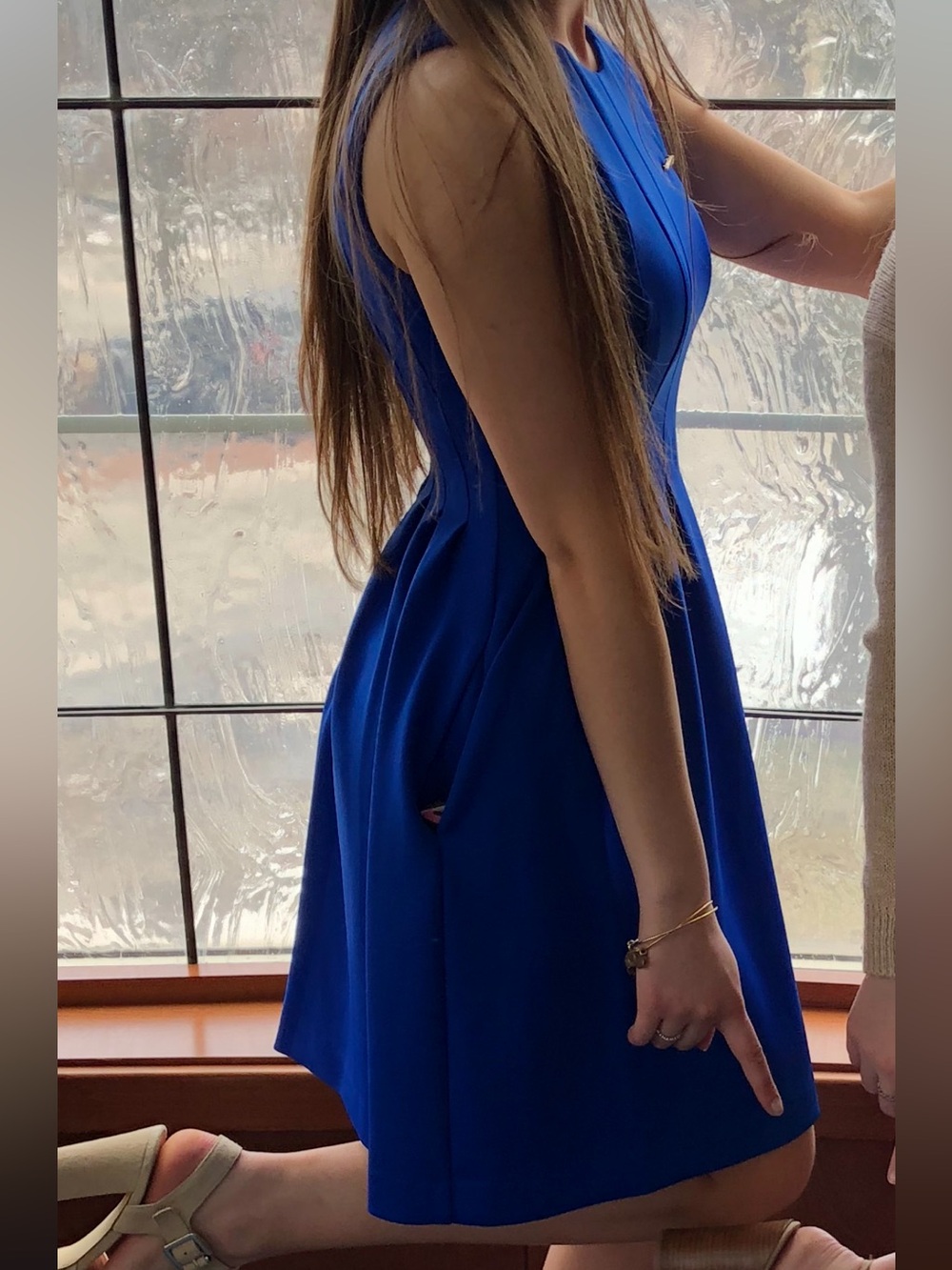 Vince Camuto Cobalt Blue Sleeveless Mini Dress